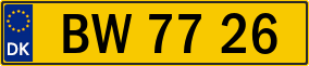 Trailer License Plate